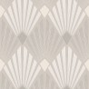 Papel Pintado diseño Art Deco beige champán metalizado - Khroma Havana HAV402