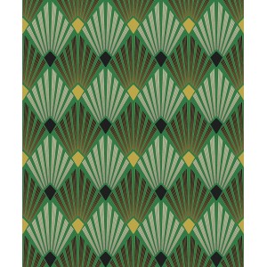 Papeldecor|Papier Peint damas noir argent brillant|Papier Peint 2