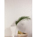 Khroma|Art-Déco-Tapete kleine Rauten Crème|Tapeten