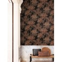 Khroma|Caribbean palm tree Wallpaper in golden on black background|Wallpaper