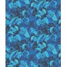 Khroma|Floral Wallpaper with exotic fruits in blue tones|Wallpaper