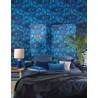 Khroma|Floral Wallpaper with exotic fruits in blue tones|Wallpaper