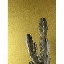 Khroma|Mustard yellow Wallpaper with cracked wall relief effect|Wallpaper