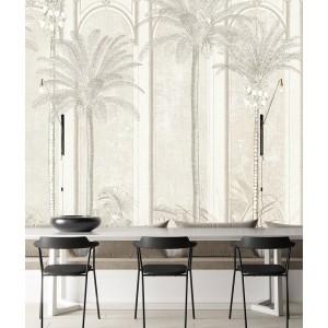 Papeldecor|Wall mural white 3D effect|Wallmurals 2