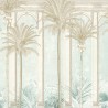 Khroma|Wandbild tropische Havana-Palmen Grün und Braun|Wandbild