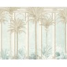 Khroma|Wandbild tropische Havana-Palmen Grün und Braun|Wandbild
