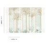 Khroma|Wallmural tropical Havana palms in green and brown|Wallmurals