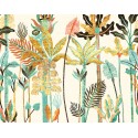 Khroma|Mural de pared palmeras tropicales multicolor|Murales de Pared