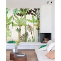 Khroma|Papier panoramique paysage tropical minimaliste palmiers verts|Panoramiques