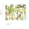 Khroma|Wallmural tropical minimalist landscape with green palms|Wallmurals