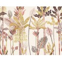 Khroma|Papier panoramique tropical tons roses palmiers caribéens|Panoramiques