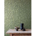 Khroma|Art-Déco-Tapete Tabakfarbe kubanische Fliesenoptik|Tapeten
