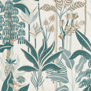 As Creation|Papier Peint damas blanc et beige moderne metazalido|Papier Peint