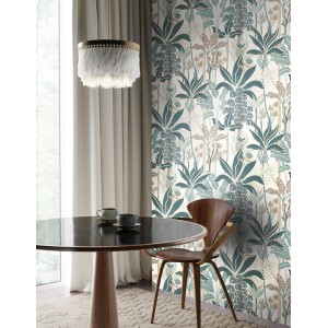 Elitis|Vinyl-Tapete in brauner Raffia- oder Abaca-Optik|Tapeten 2