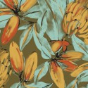 Papeldecor|Tropische Pflanzentapete mit Papayas und Bananen|Tapeten