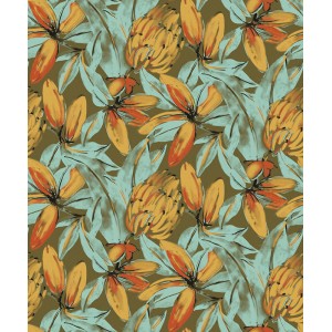 Casadeco|Papier peint floral beige avec imprimé de feuilles élégant|Floral 2
