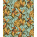 Papeldecor|Papier peint plantes tropicales avec papayes et bananes|Papier Peint
