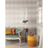 Papeldecor|Elegant art deco style wallpaper in beige and metallic champagne tones|Wallpaper
