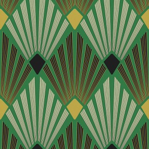 Caselio|Elegante Tapete mit Bögen in hellen Tönen|Art Deco