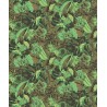 Papeldecor|Wallpaper lush flowers and exotic fruits green-brown|Wallpaper