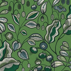 As Creation|Papier Peint damas vert et or métallisé|Papier Peint