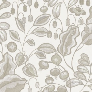 Khroma|Papel Pintado hojas de palma con brillo sobre fondo gris|Papel Pintado