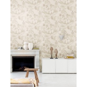 Borastapeter|Wallpaper floral with figs black background|Wallpaper 2