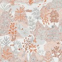 Khroma|Papier peint paysage Maroc tons rouges fond gris|Papier Peint