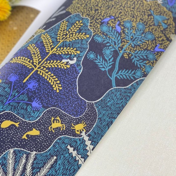 Khroma|Papier peint paysage oriental bleu style Mille et Une Nuits|Papier Peint
