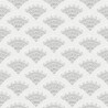 Khroma|Papel Pintado abanicos blancos estilo Art Deco en plata|Papel Pintado