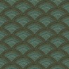 Khroma|Embossed fan Wallpaper in turquoise blue and yellow|Wallpaper