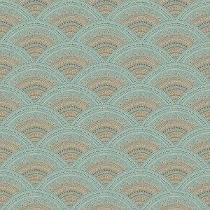 Khroma|Papier peint effet textile brun touche africaine|Papier Peint