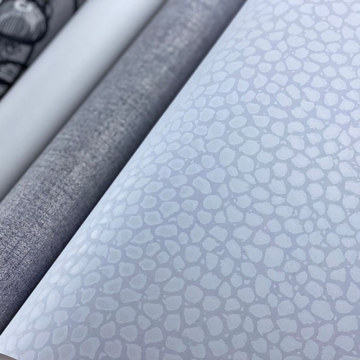 Khroma|Papier peint mosaïque petites pierres grises brillant|Papier Peint