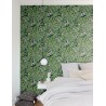 Papeldecor|Papel pintado floral verde con un toque arabesco|Papel Pintado