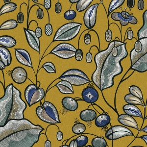 Marburg|Tapete Eichenblätter und braune und graue Eicheln|Blumen