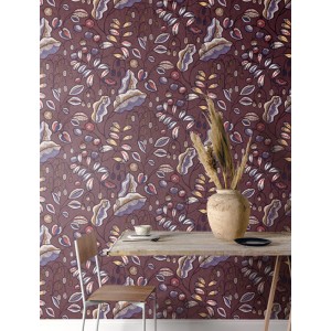 Eijffinger|Papier peint colonial feuilles de palmier tropical marron|Floral 2