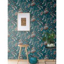 Papeldecor|Green floral wallpaper inspired by the gardens of Marrakech|Wallpaper