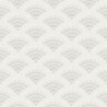 Papeldecor|White fan wallpaper with a beautiful metallic champagne brocade|Wallpaper