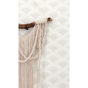 Grandeco|Helle Beige Chevron Textur Tapete|Tapeten 2