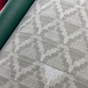 Casamance|Wallpaper velvet textile effect orange|Fabric Imitation 2