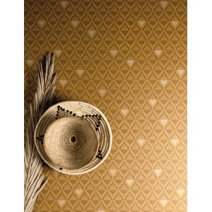 As Creation|Wallpaper boho floral style in terracotta brown|Ethnic 2