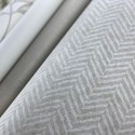 Papeldecor|Papier peint ethnique à rayures verticales en épis gris pierre|Papier Peint