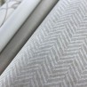 Papeldecor|Papier peint ethnique à rayures verticales en épis gris pierre|Papier Peint
