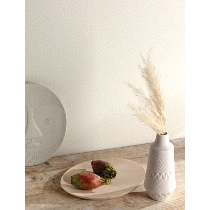 Papeldecor|Papier peint moderne mosaïque style ethnique gris clair|Imitation Peau