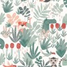 Khroma|Kids green Wallpaper with wild animals|Wallpaper