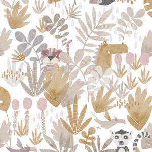 Marburg|Checkered wallpaper with textile effect relief in beige|Wallpaper
