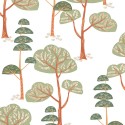 Khroma|Papel Pintado infantil con árboles verdes y marrón|Papel Pintado