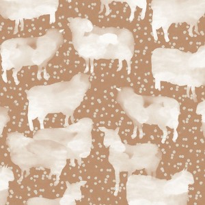 Khroma|Tapete mit Textil-Effekt in Kupfer-Braun|Tapeten