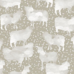 Casamance|Holzmosaik Tapete Intarsien beige|Tapeten