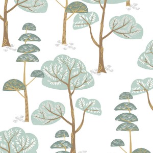 Borastapeter|Papier peint feuilles tropicales perroquets style classique élégant|Papier Peint